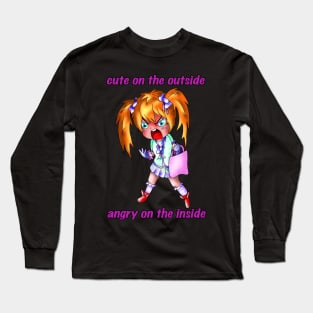 only cute on the outside Long Sleeve T-Shirt